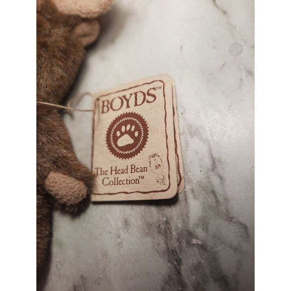 Boyd's Bears Mini Moosekins Christmas Ornament Bear w/Tag - Picture 2 of 5